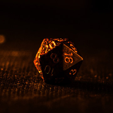 Image of 20 sided dice